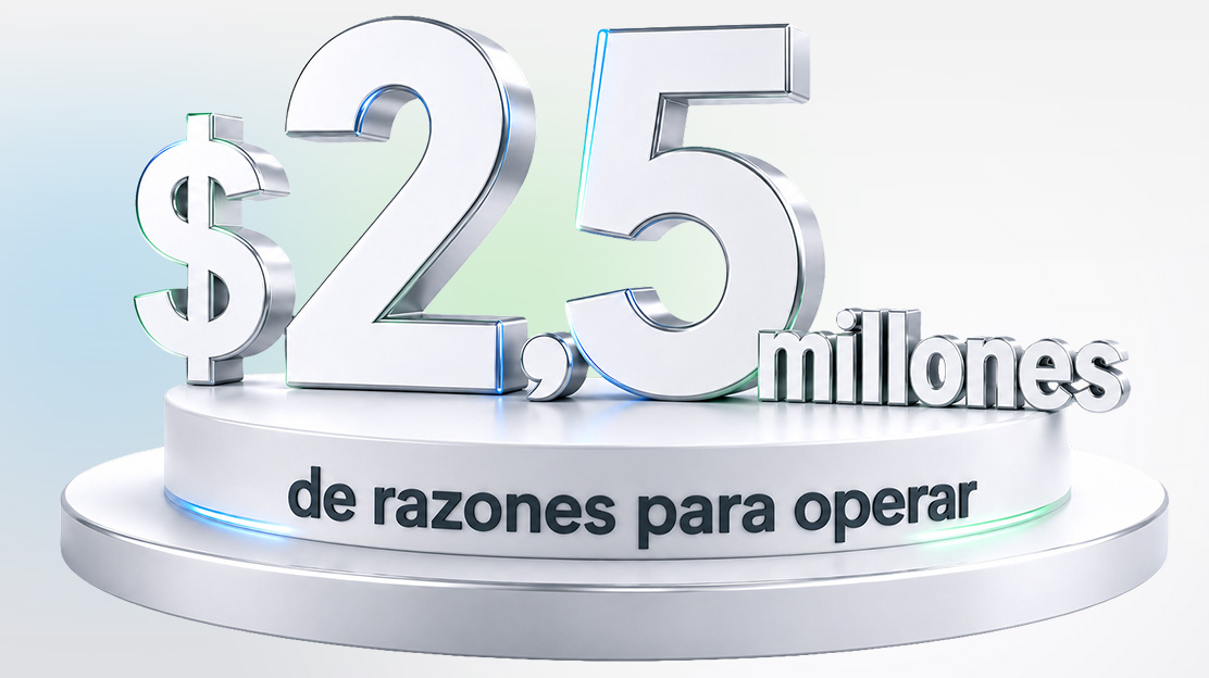 2.5 millones de razones para operar
